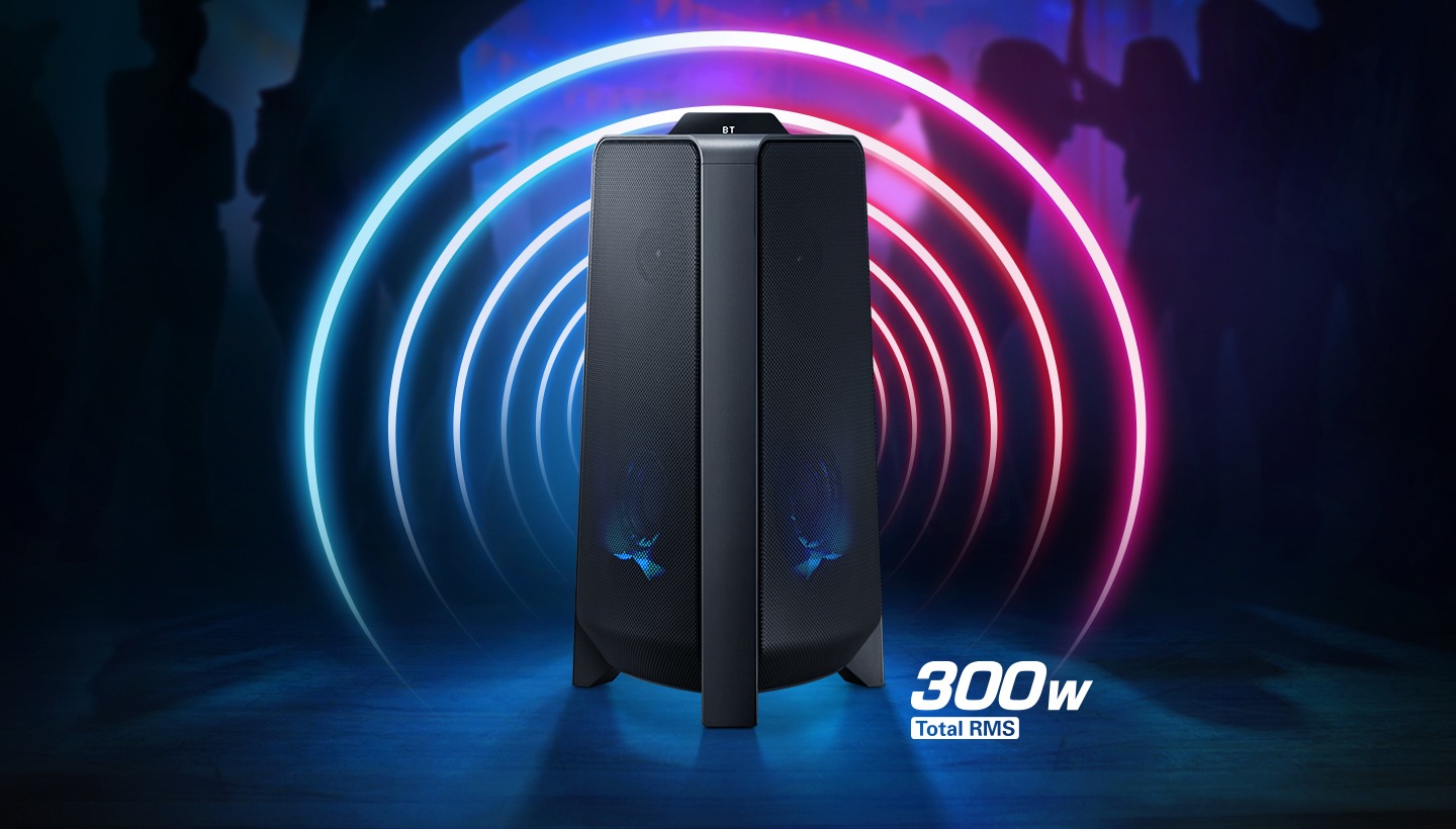 Torre de sonido Samsung MX-T40 Negra de 2 canales - Salida de 300 vatios