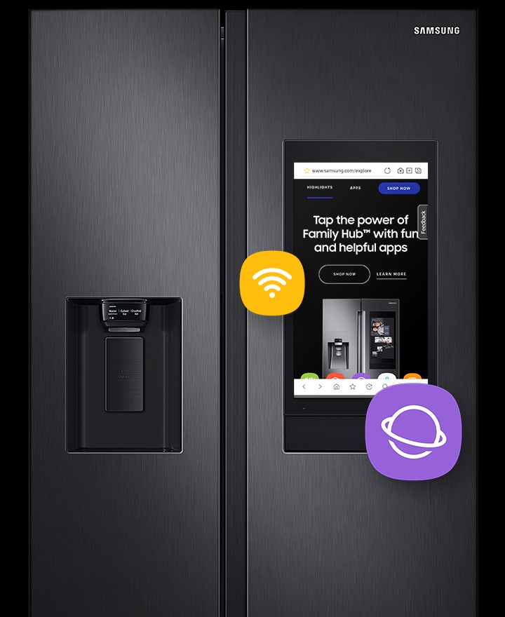 Refrigeradora Samsung SBS Negra RS27T5561B1 - Internet