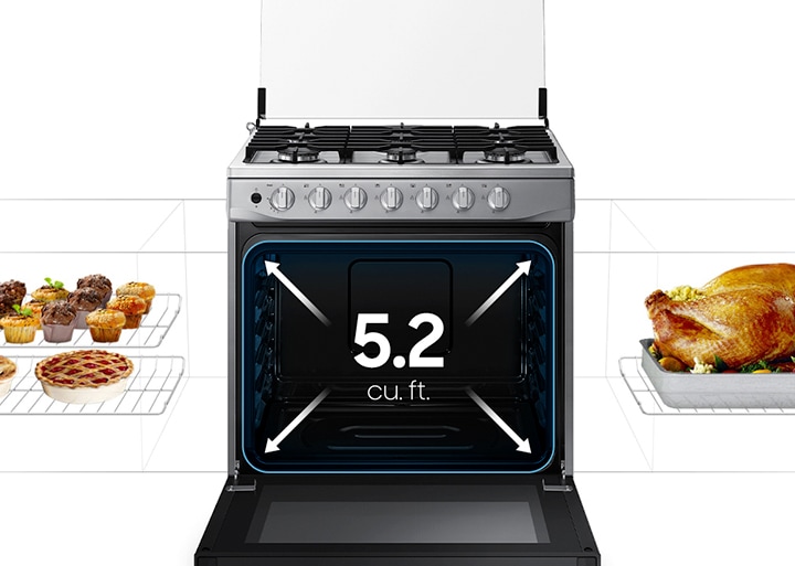 Cook much more in a larger oven