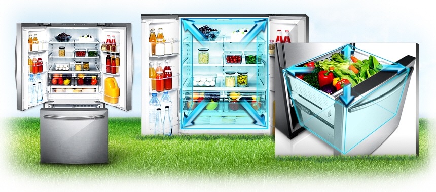 El refrigerador de tres puertas más espacioso de su clase