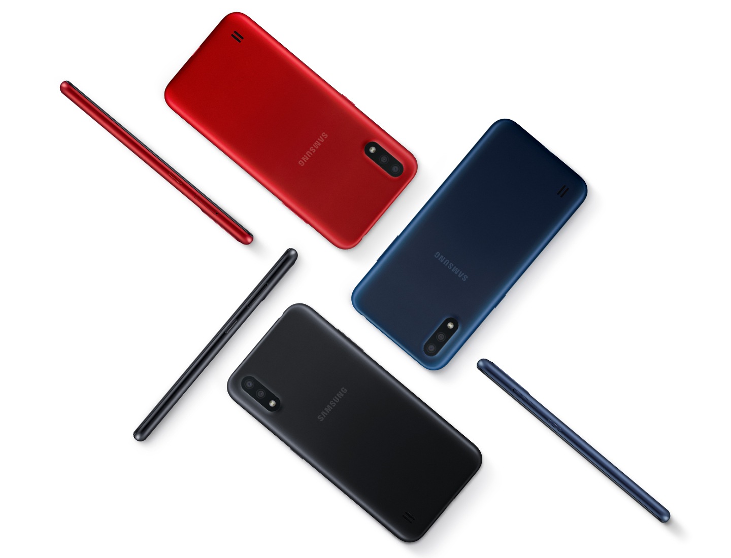 Samsung Galaxy A01 - Colores y diseño de perfil