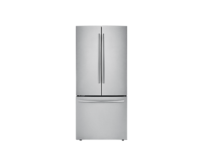 Refrigeradora Samsung Plata French Door RF220NCTASR - Diseño frontal