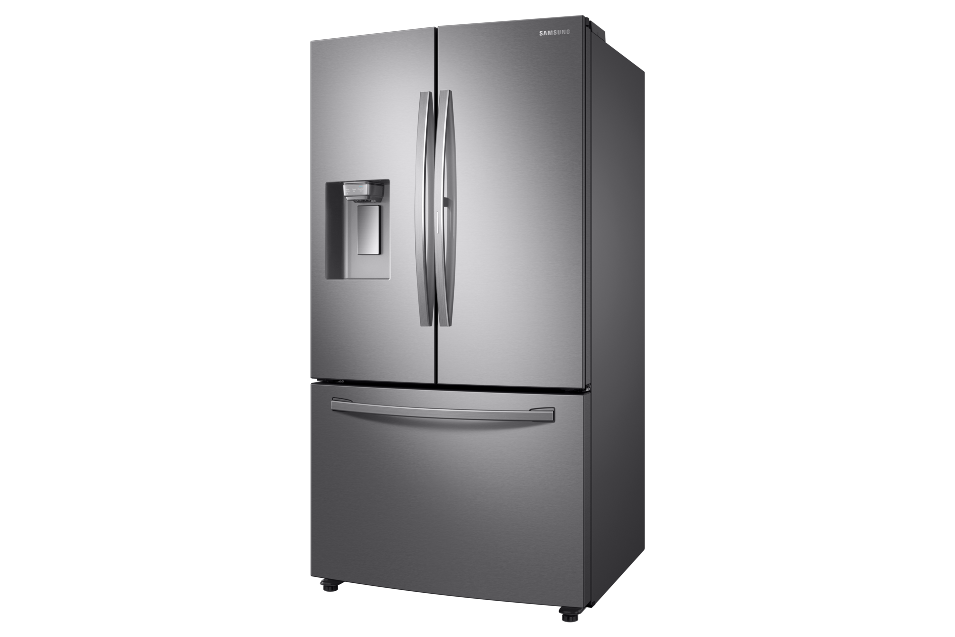 Refrigeradora Samsung Plata French Door RF28R6301SR - Diseño semi-perfilado derecho