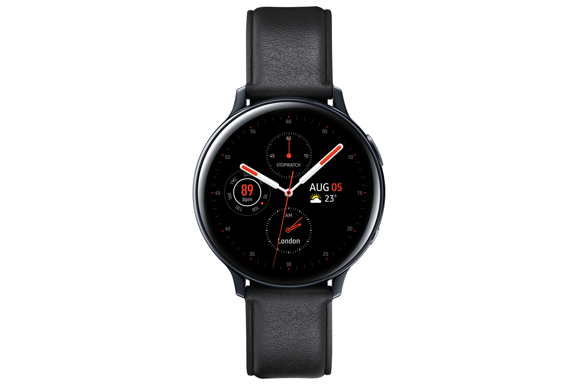 Samsung galaxy watch active 2 44mm stainless steel black new arrivals