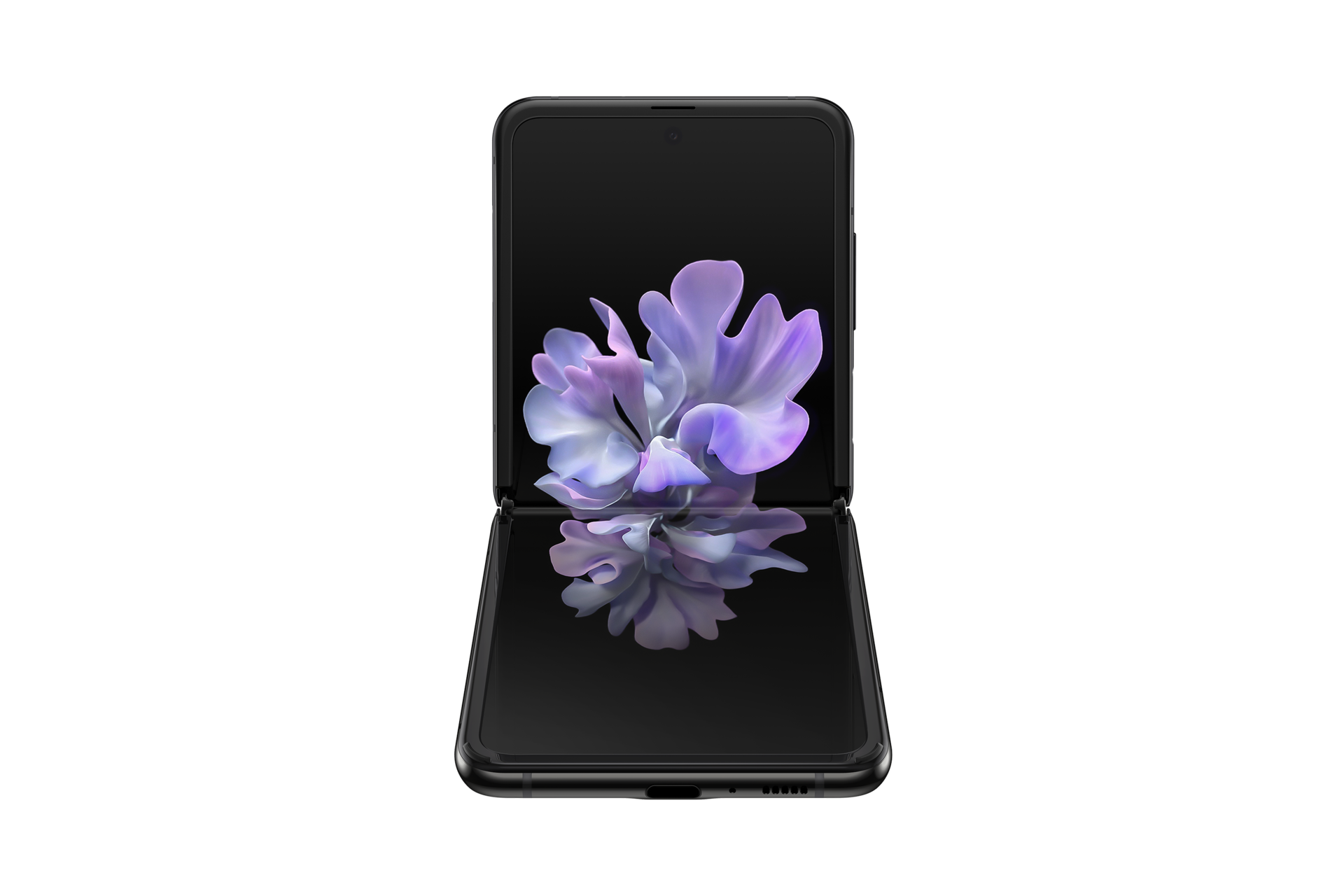 Samsung Galaxy Z Flip - Diseño frontal plegado - Samsung Empresas