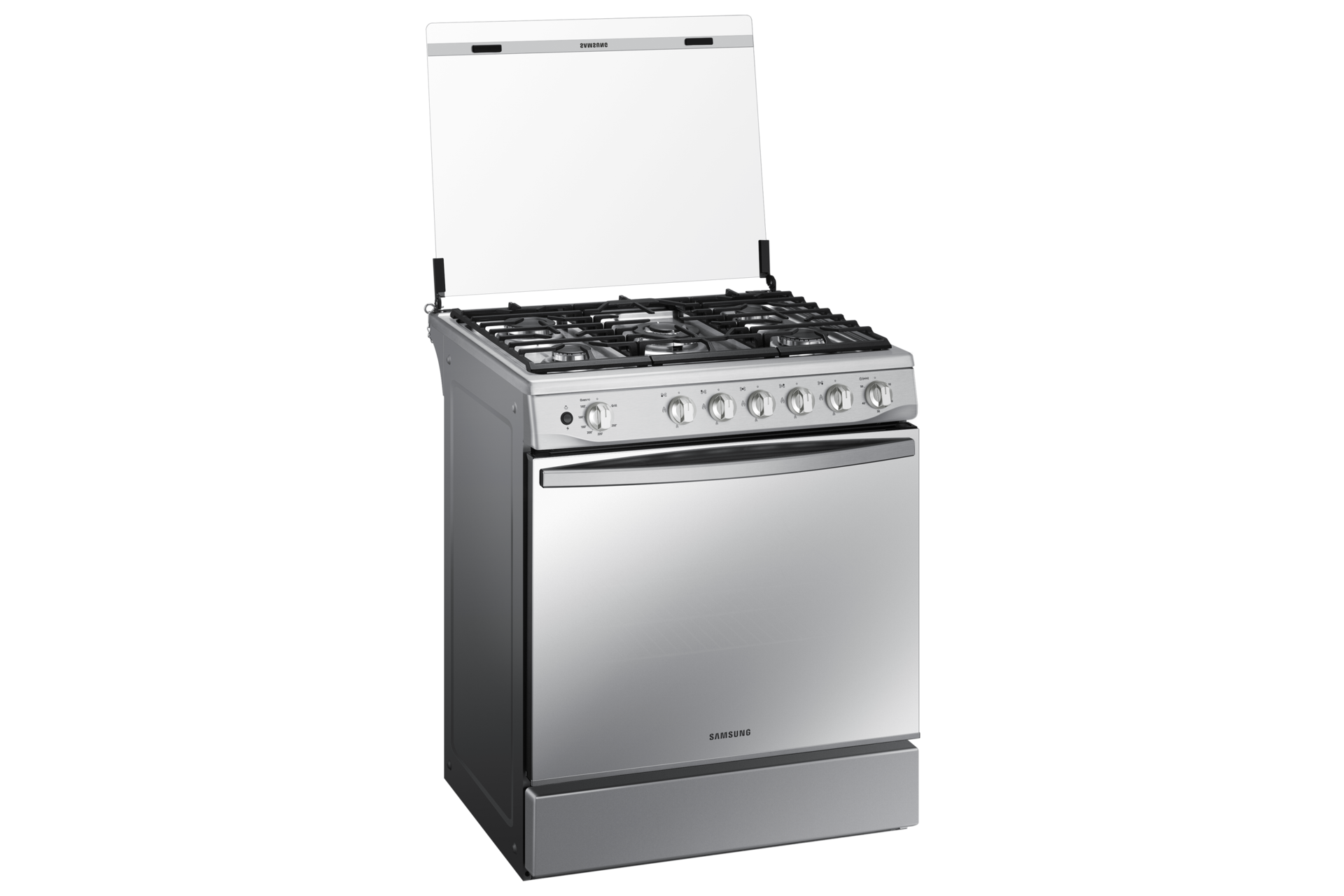 Estufa a Gas Samsung NX52T7322LS/AP Gris - Perfil izquierdo