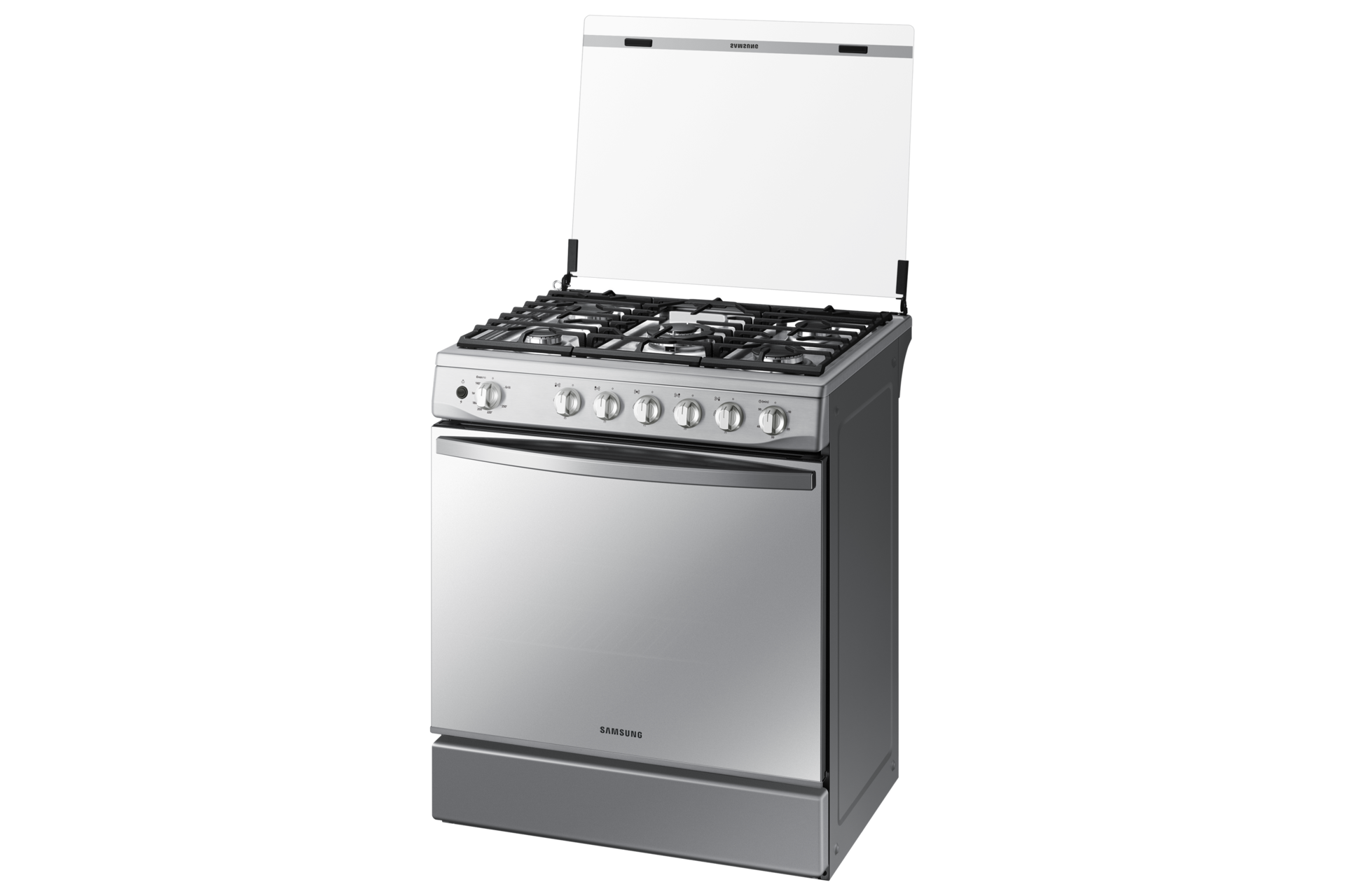 Estufa a Gas Samsung NX52T7322LS/AP Gris - Perfil derecho