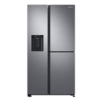 Refrigeradora Samsung Plata SBS RS65R5691M9 - Diseño frontal