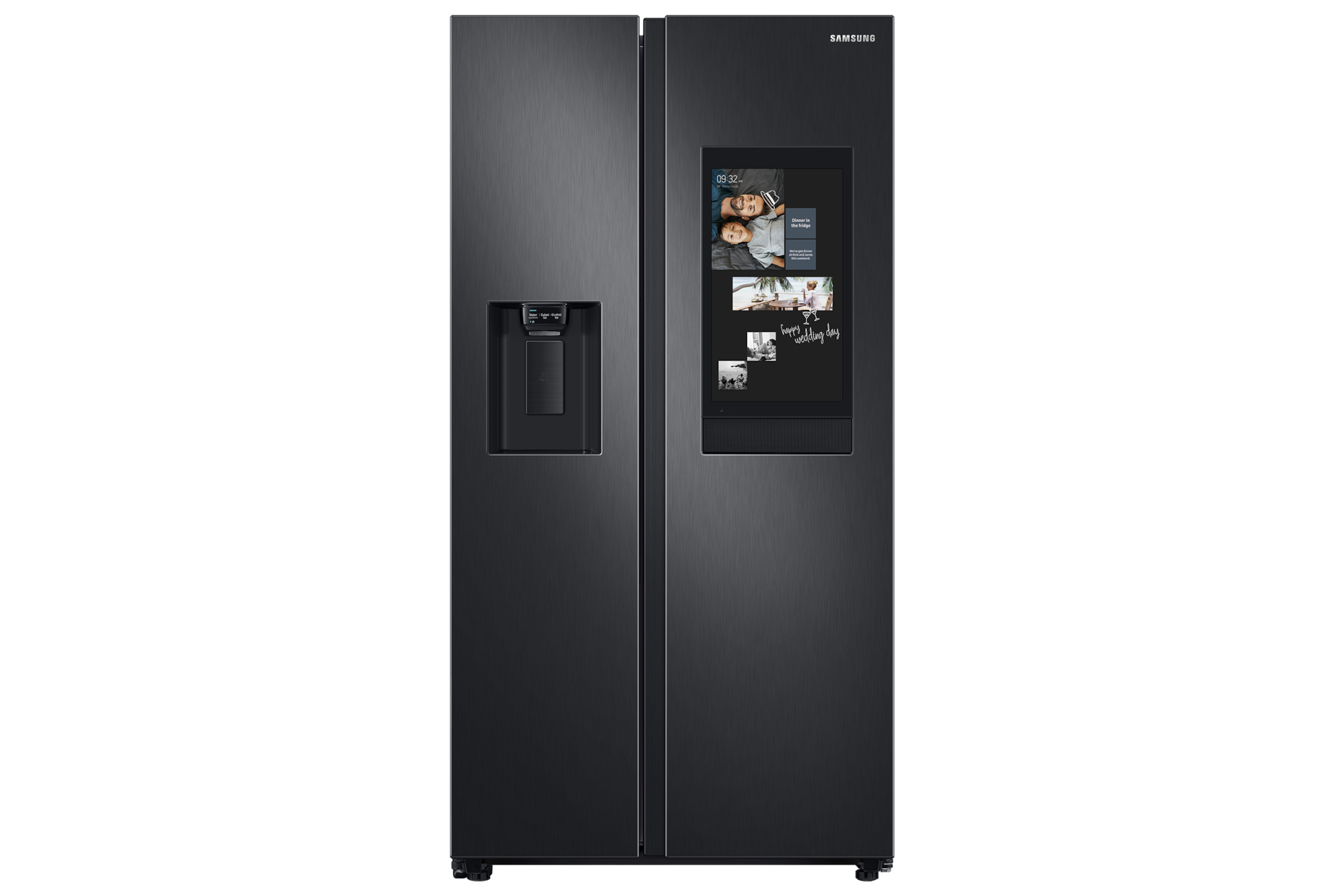 Refrigeradora Samsung SBS Negra RS27T5561B1 - Diseño frontal