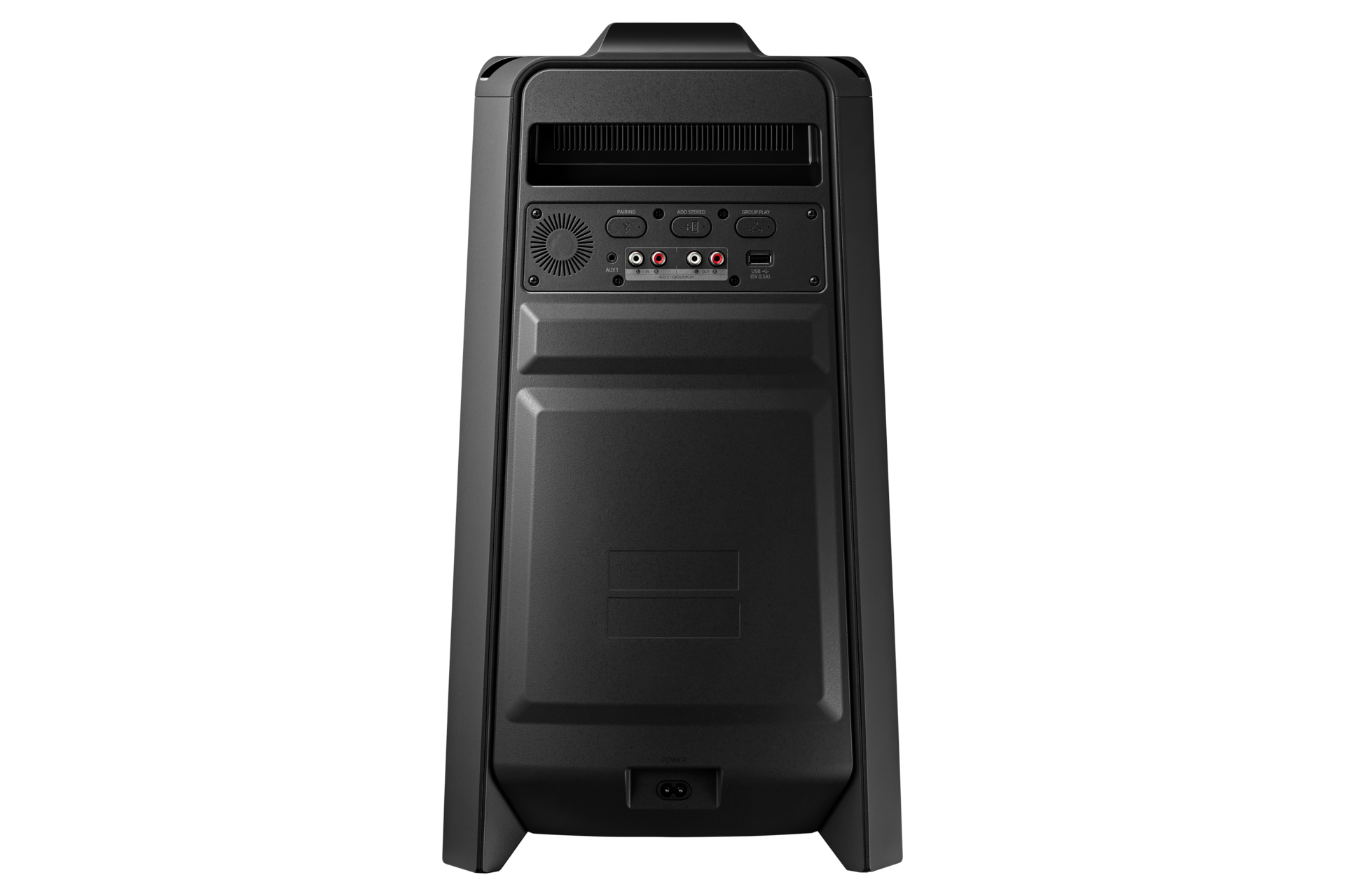 Torre de sonido Samsung MX-T40 Negra de 2 canales - Parte trasera