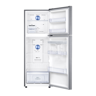 Refrigeradora Samsung Plata RT32K5710S8 Top Freezer abierta