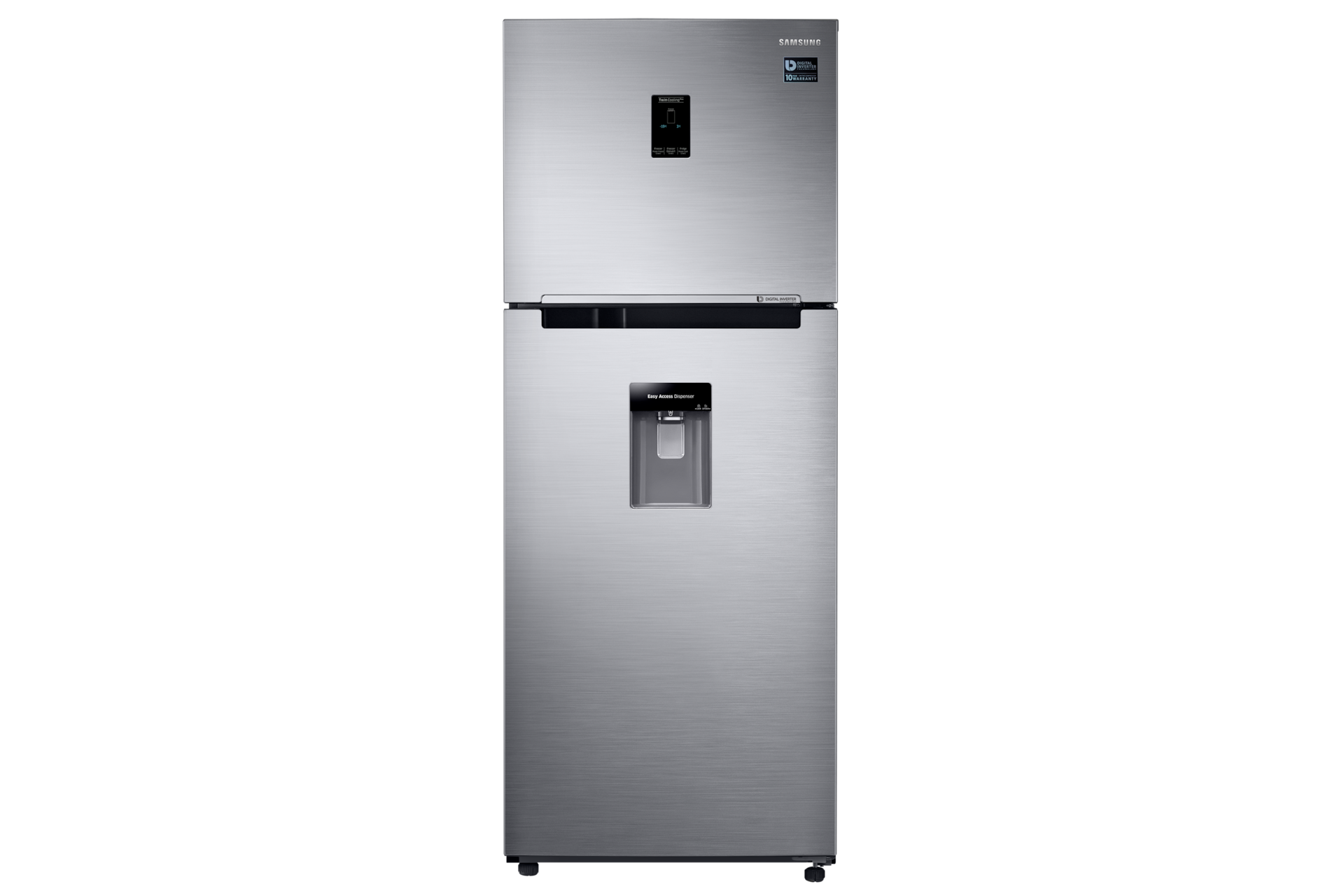 Refrigeradora Samsung Plata Top Freezer RT38K5930S8 - Diseño frontal