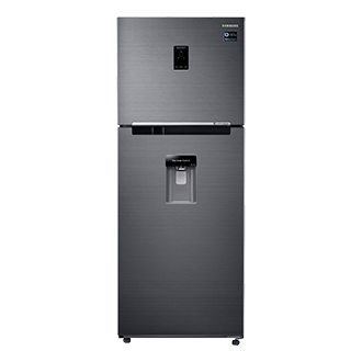 Refrigeradora Samsung Negra Top Freezer RT38K5930BS - Diseño frontal