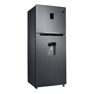 Refrigeradora Samsung Negra Top Freezer RT38K5930BS - Diseño semi-perfilado izquierdo