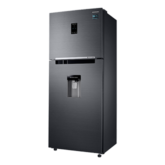 Refrigeradora Samsung Negra Top Freezer RT38K5930BS - Diseño semi-perfilado derecho