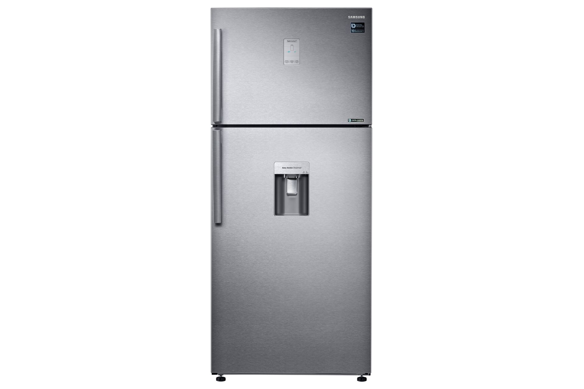 Refrigeradora Samsung Plata RT53K6541SL Top Freezer - Diseño frontal