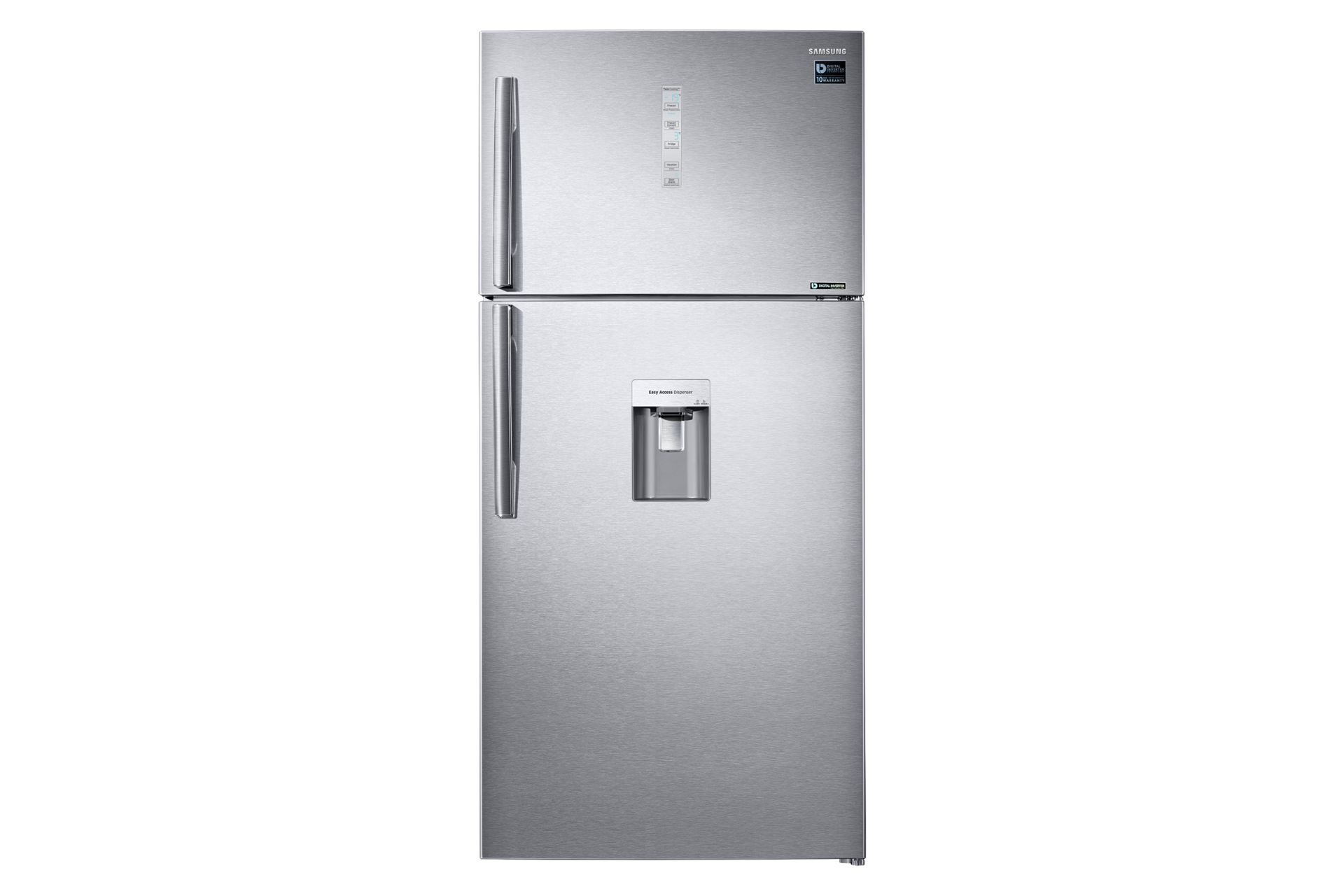 Refrigeradora Samsung Plata RT62K7110SL Top Freezer - Diseño frontal