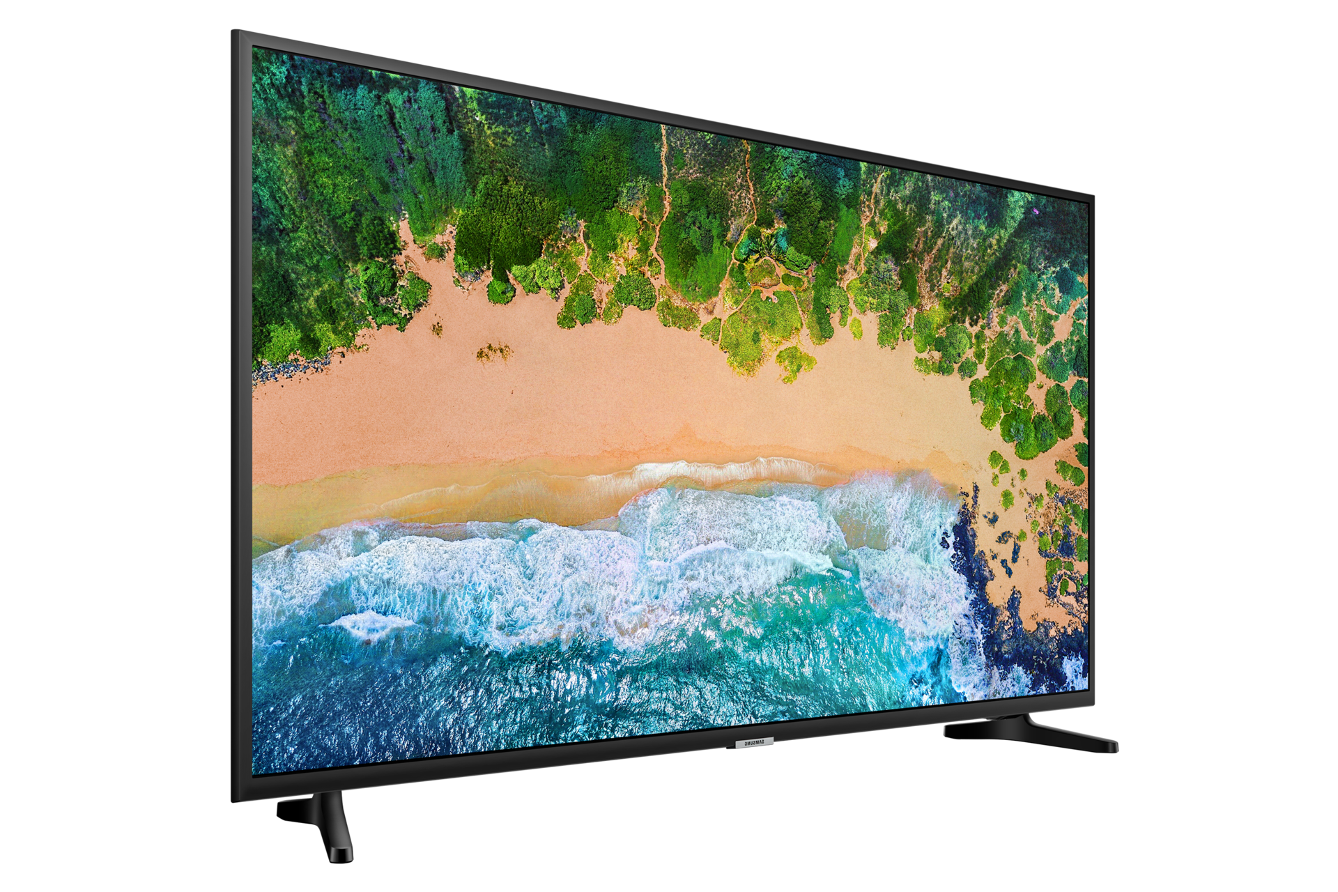 43" NU7090 UHD Smart TV 4K 2019 - Diseño semi-perfilado izquierdo