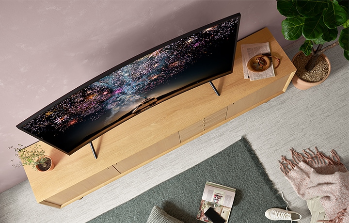 periscoop poll Helaas 55" RU7300 UHD Curved Smart TV 4K 2019 | UN55RU7300PXPA | Samsung Caribbean