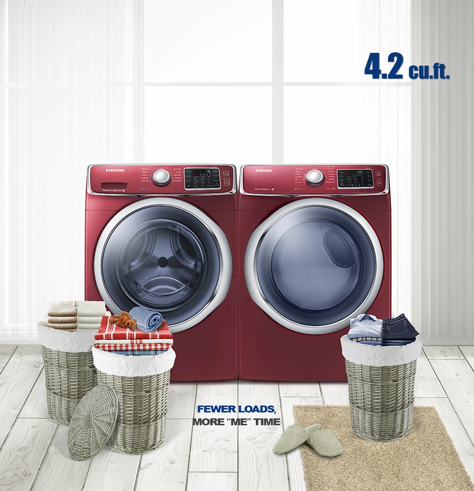 WF42H5000AW by Samsung - Samsung Washer On Special In Los Angeles, 4.2 cu.  ft. Front Load Washer in White. Model #WF42H5000AW