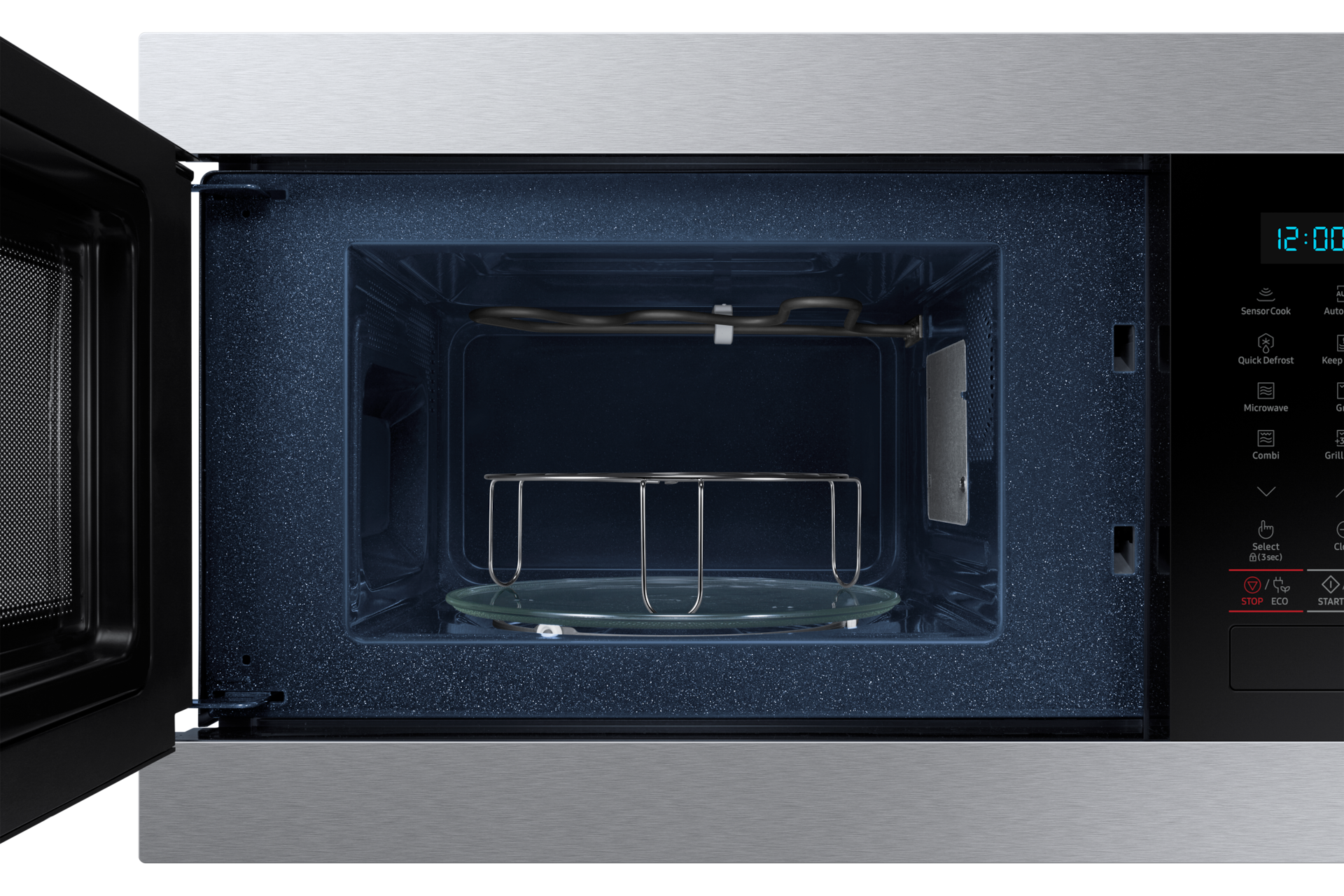 front-open-grill silver