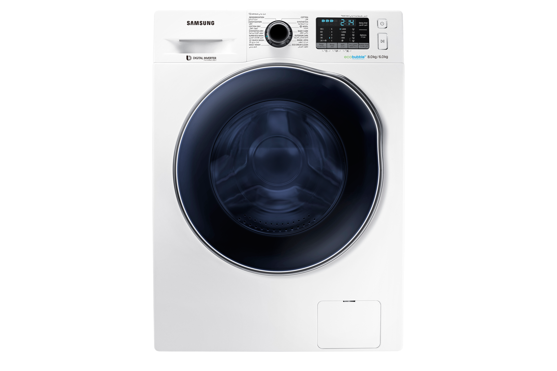 WD80J5A10AW Máquina Lavar e Secar Roupa EcoBubble, 8 kg