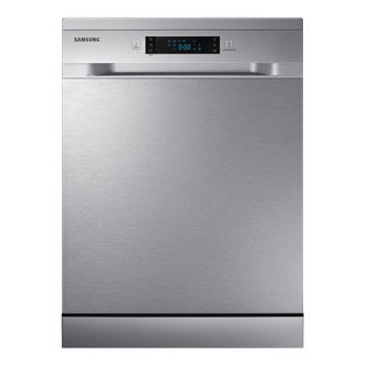 silver freestanding dishwasher