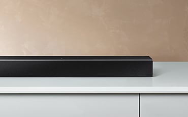 T400 Soundbar is seen on a wh