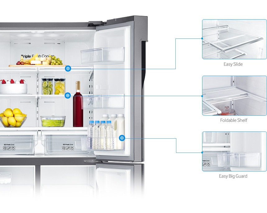 A smarter way to store groceries of all sizes and shapes