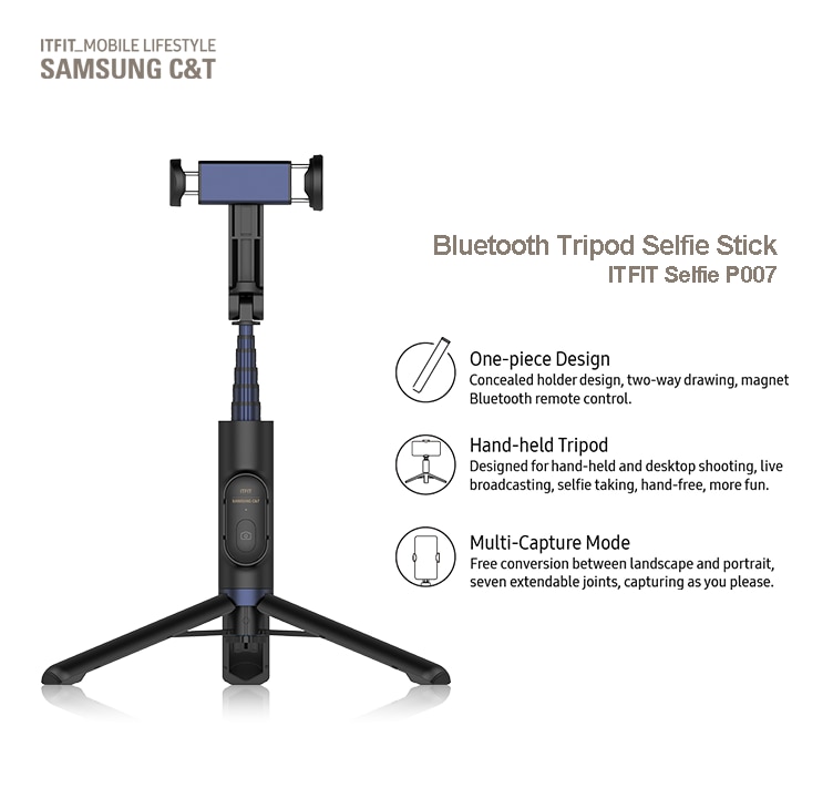 BT Tripod Selfie Stick