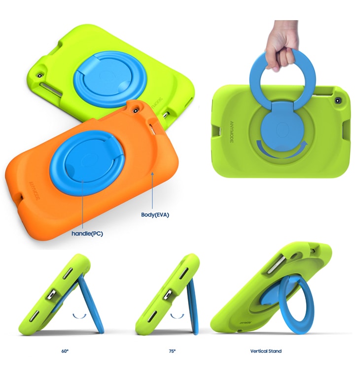 Anymode Kids Cover for Tab A Green Samsung Jordan