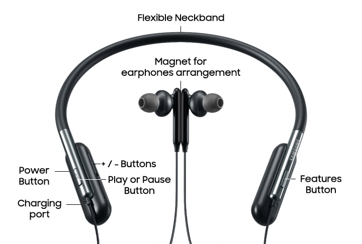 Samsung neckband bluetooth headphones new arrivals