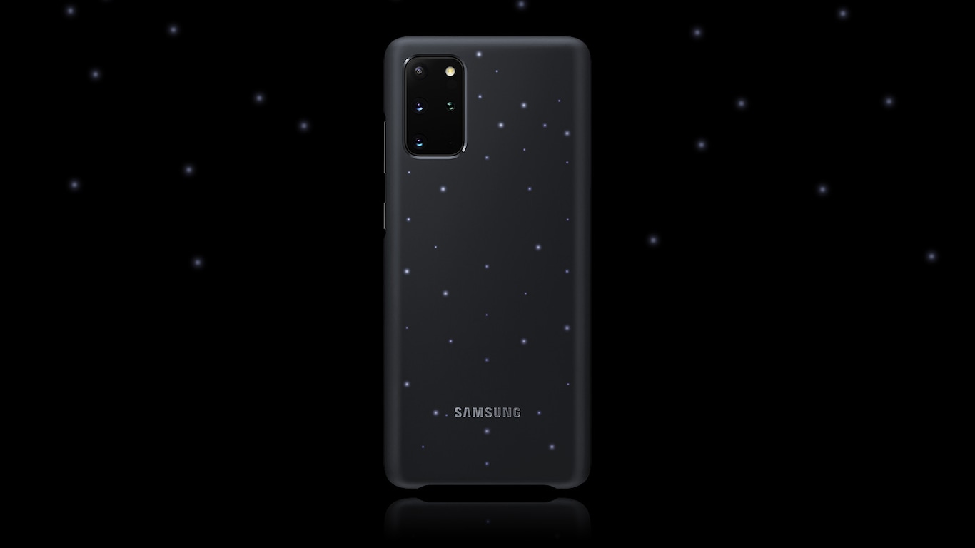 Oficial Genuino Samsung Galaxy S20 Smart LED Funda Gris/Blanco Genuino