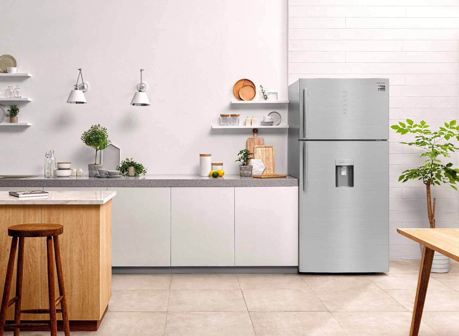 Samsung 618 Liter A+ Refrigerator - Stainless Steel