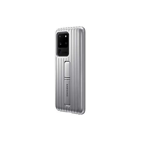 Original Samsung protective standing cover ef-rg980 para Galaxy s20 plata Silver