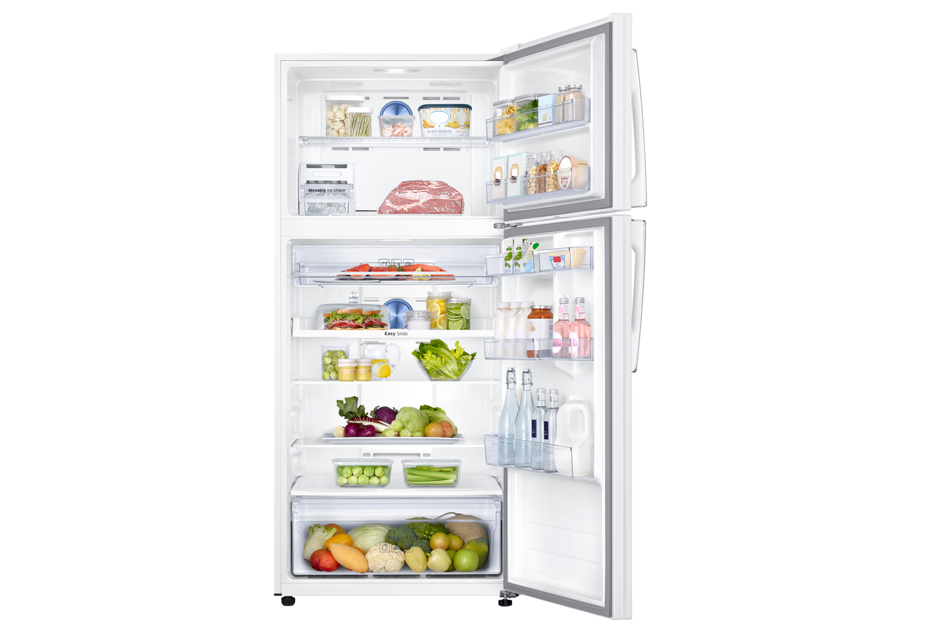 Front Open With Food White