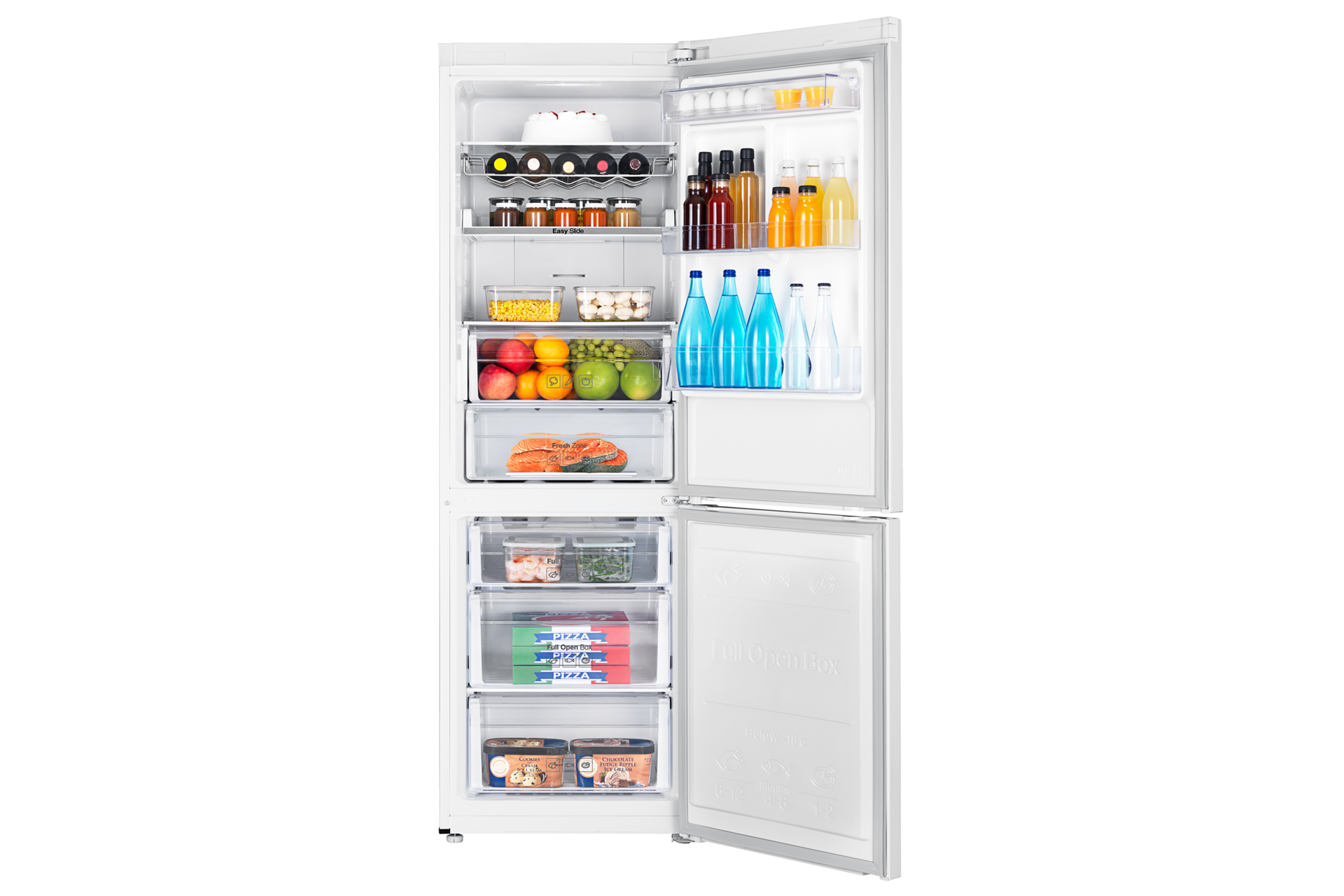 front-open-with-food white