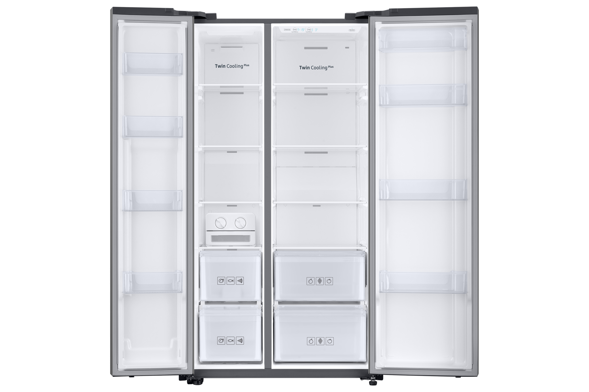 front-open platinum silver