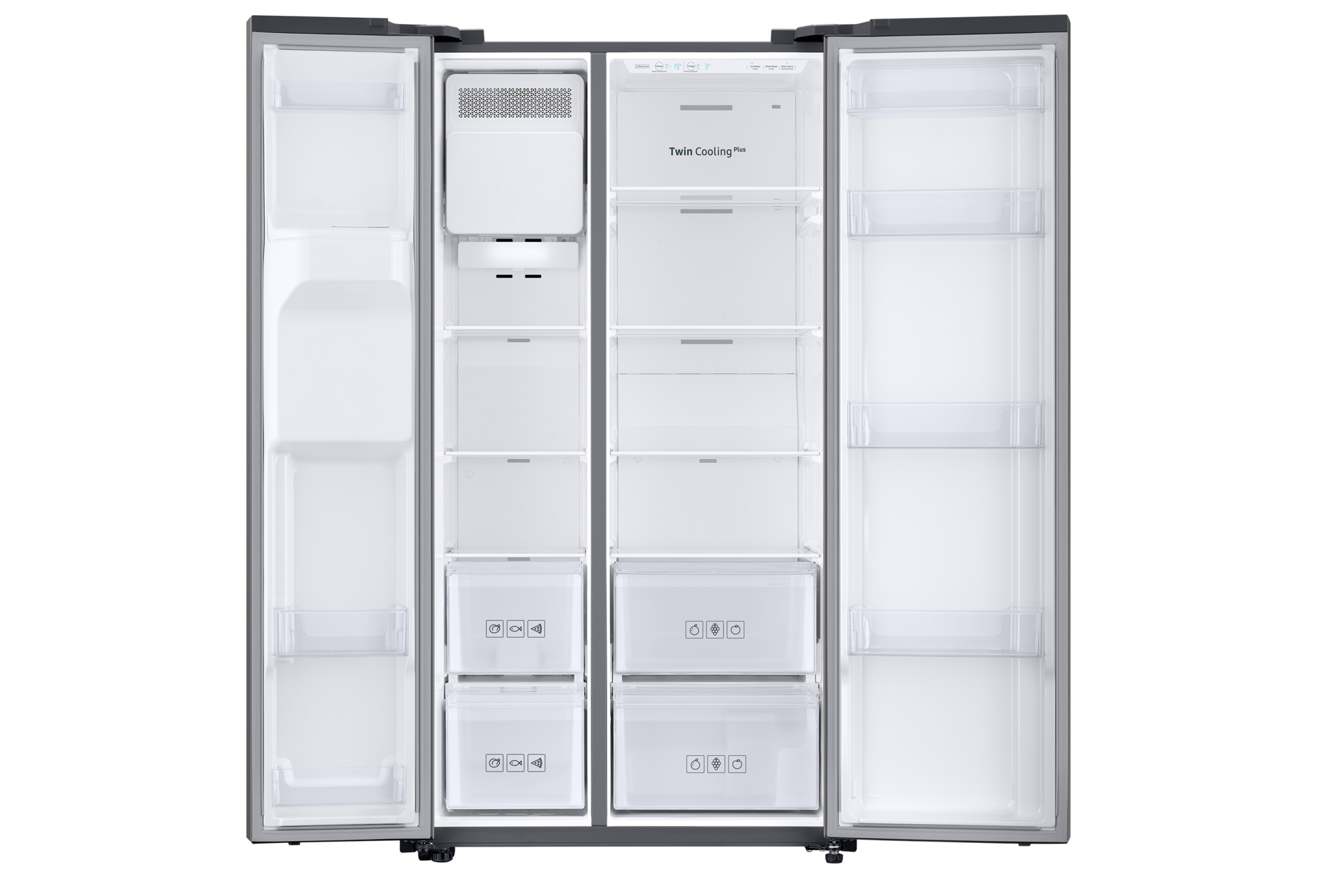 front-open titanum silver