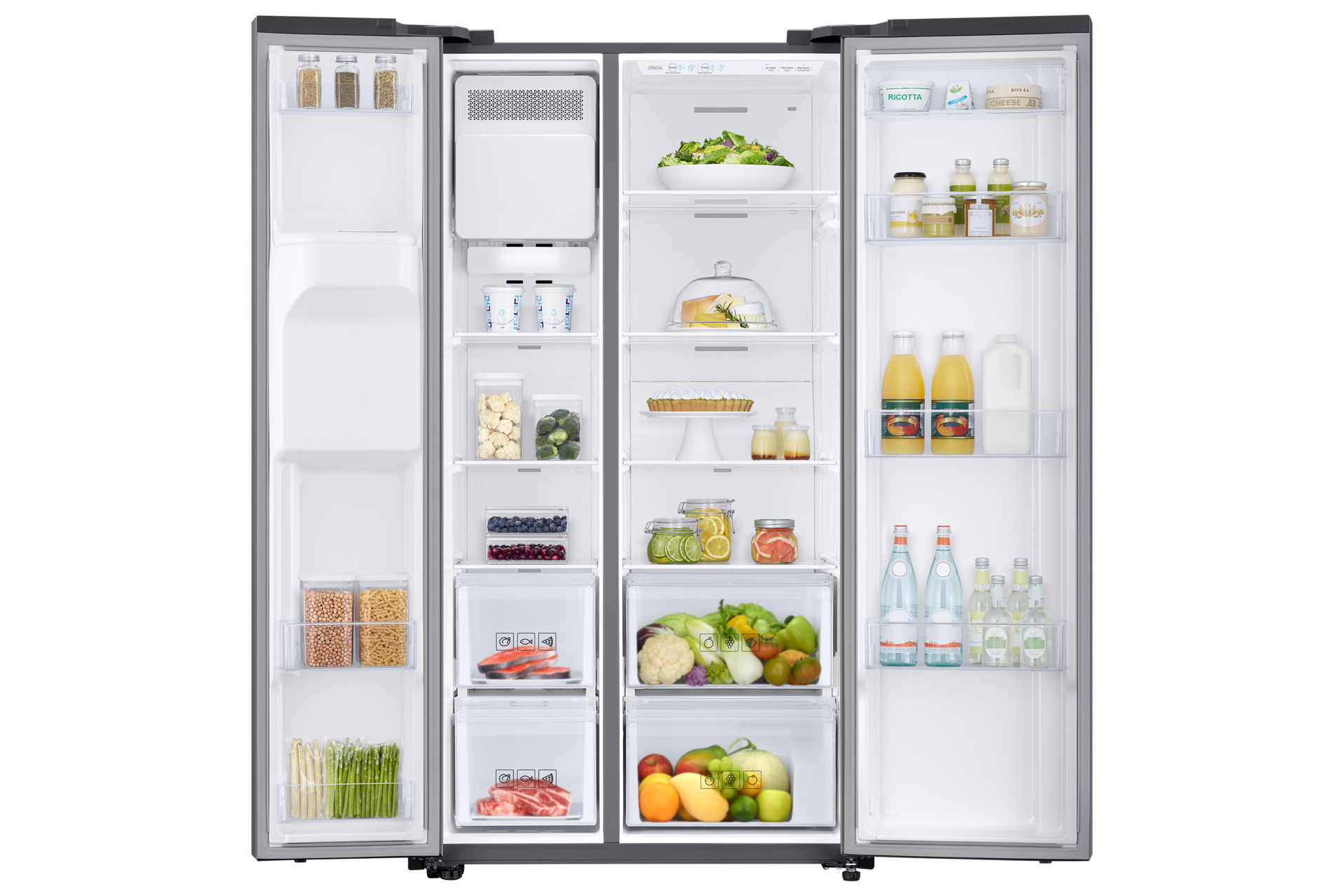 front-open-with-food titanum silver