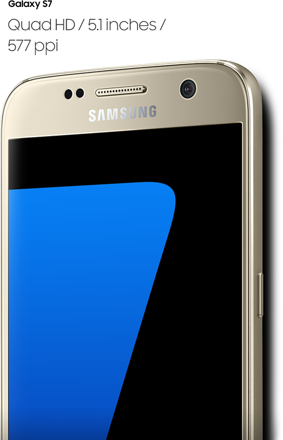 Galaxy s7 perspektīvā no labās puses