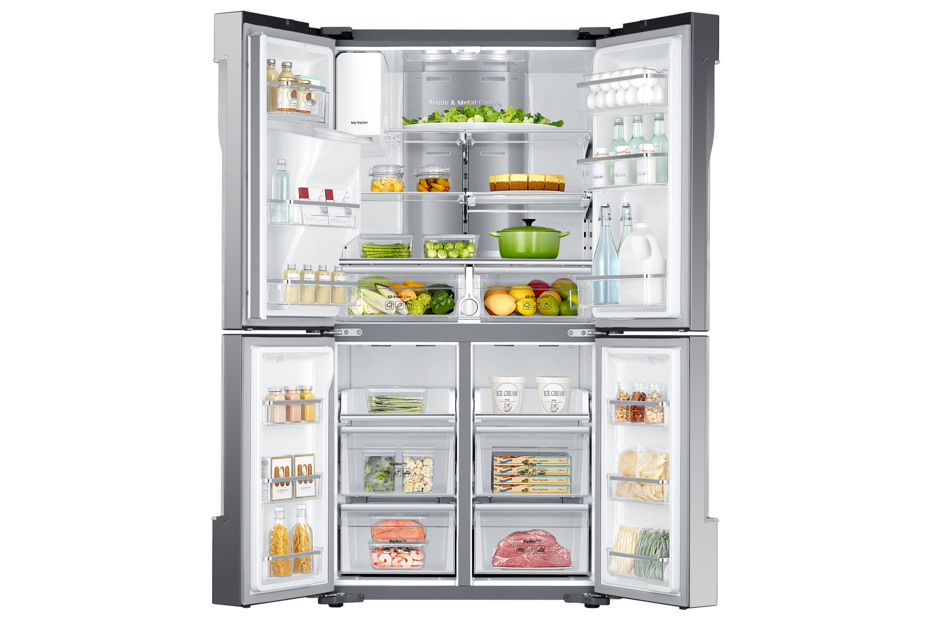 Front Open-With-Food silver