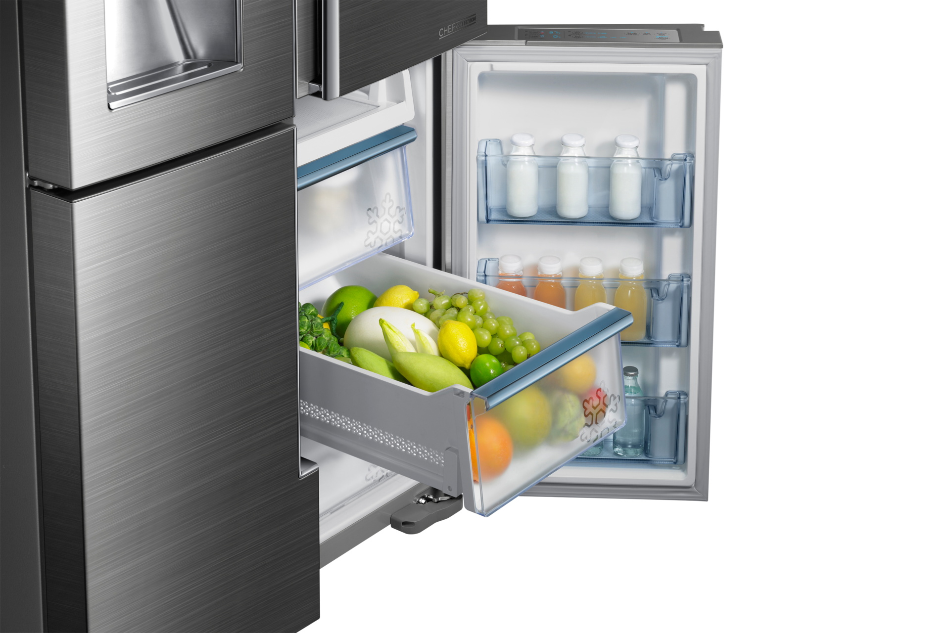 French Door 34 Ft, Flex Zone Control y despachador dual RF34H9950S4