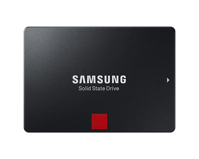 Front View of the Samsung 256GB SATA III 2.5" SSD (860 Pro)