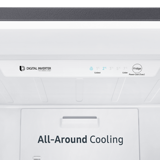 Samsung Bottom Mount Freezer with Optimal Fresh Zone, Silver (RB30N4050B1/ME) 315L close-up-display 