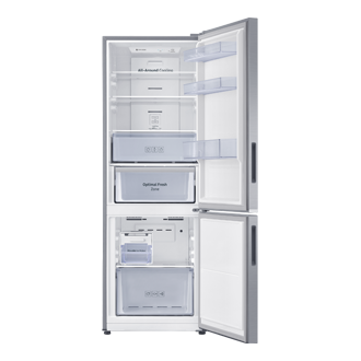 Samsung Bottom Mount Freezer with Optimal Fresh Zone, Silver (RB30N4050B1/ME) 315L front-open-without-food 