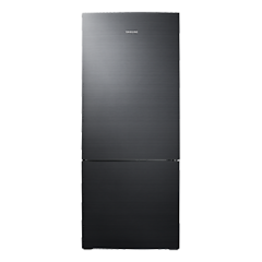 Samsung 500L Black Refrigerator with Bottom Mounted Freezer and Digital Inverter Technology (RL4003SBABS/ME), front view