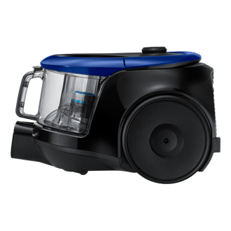 Samsung Vacuum Canister Bagless with Anti-Tangle Turbine, Vitality Blue (VC18M2120SB/ME) 370W Right 