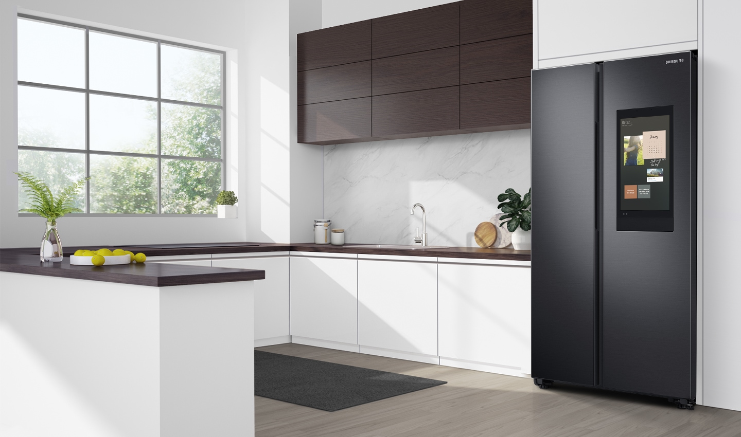 See the perfectly harmonious and stylish design of Samsung Side by Side Refrigerator in a morden kitchen & explore to get the best big frigerator at Samsung MY!