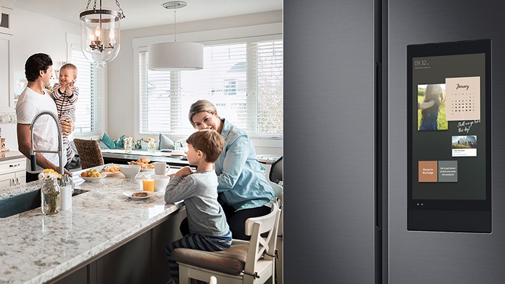 Samsung side by side deals refrigerator family hub